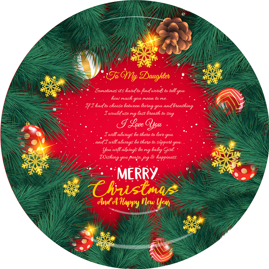 Christmas Plates For Family Members