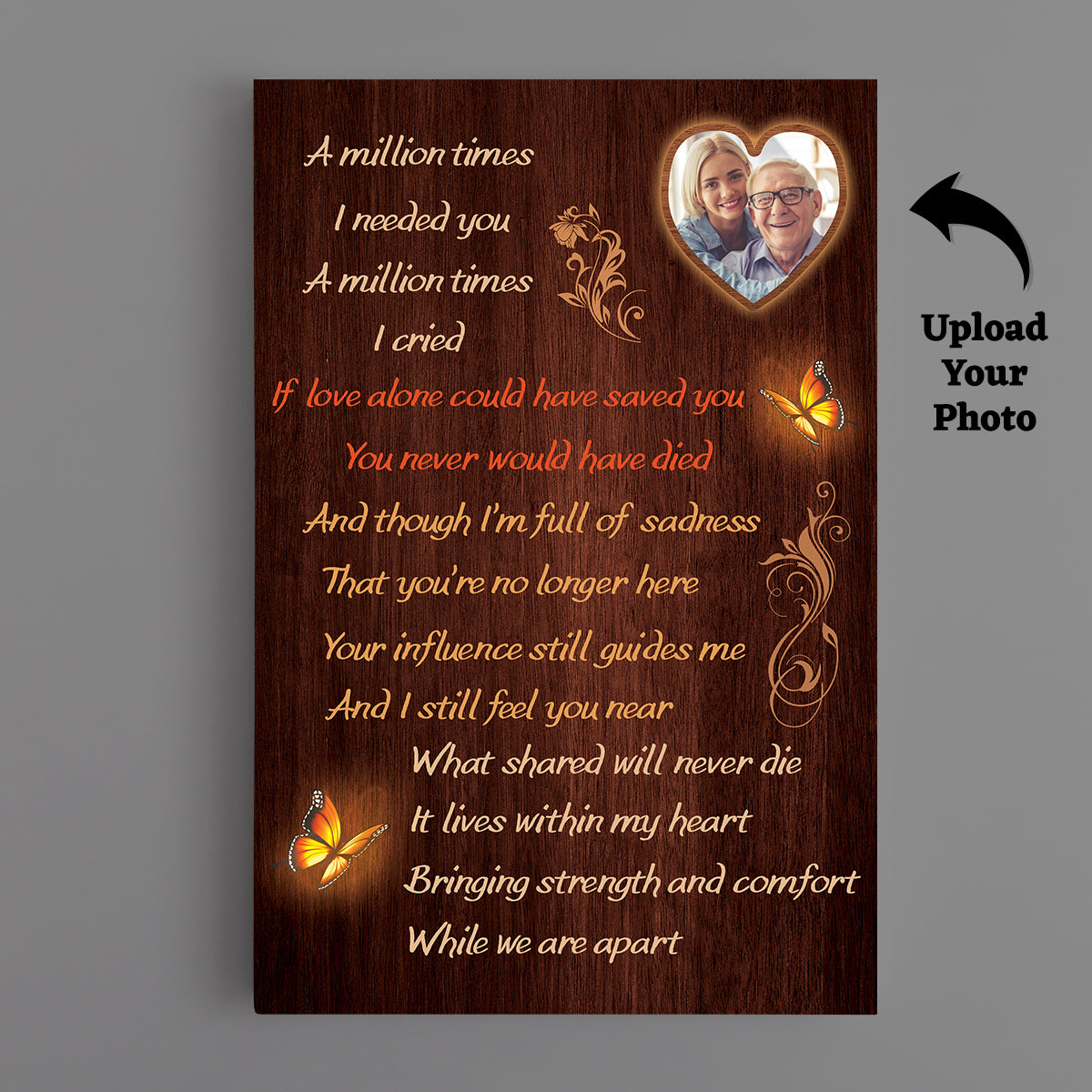 Father's Day Memorial Canvas - A Million Times I Needed You
