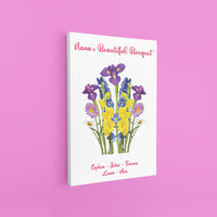 Thumbnail for Combined Birth Month Flowers - Canvas