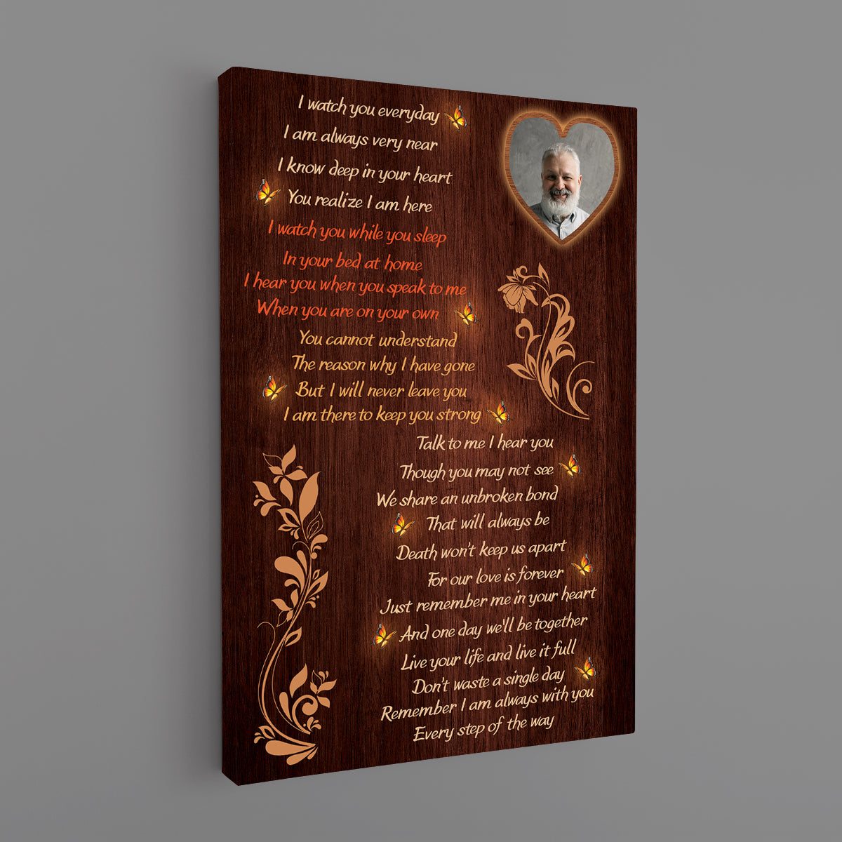 Father's Day Memorial Canvas - I Never Left You