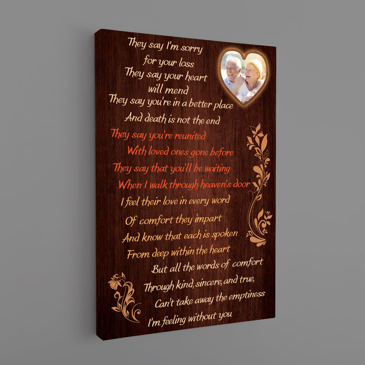 Father's Day Memorial Canvas - They Say I'm Sorry