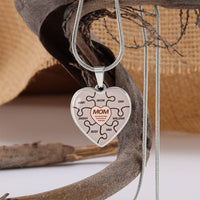Thumbnail for Mom You Are The Piece That Holds Us Together Necklace