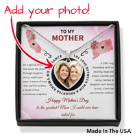 Thumbnail for Long Distance Mother's Day Gift - Personalized Heart Pendant