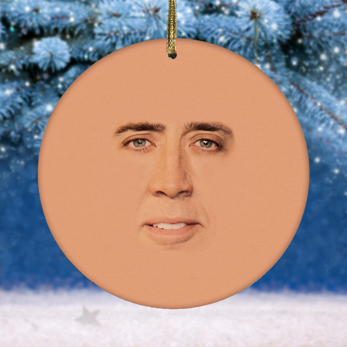 Saint Nicolas Cage Christmas Tree Ornament