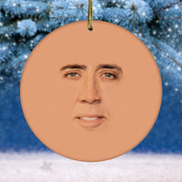 Thumbnail for Saint Nicolas Cage Christmas Tree Ornament