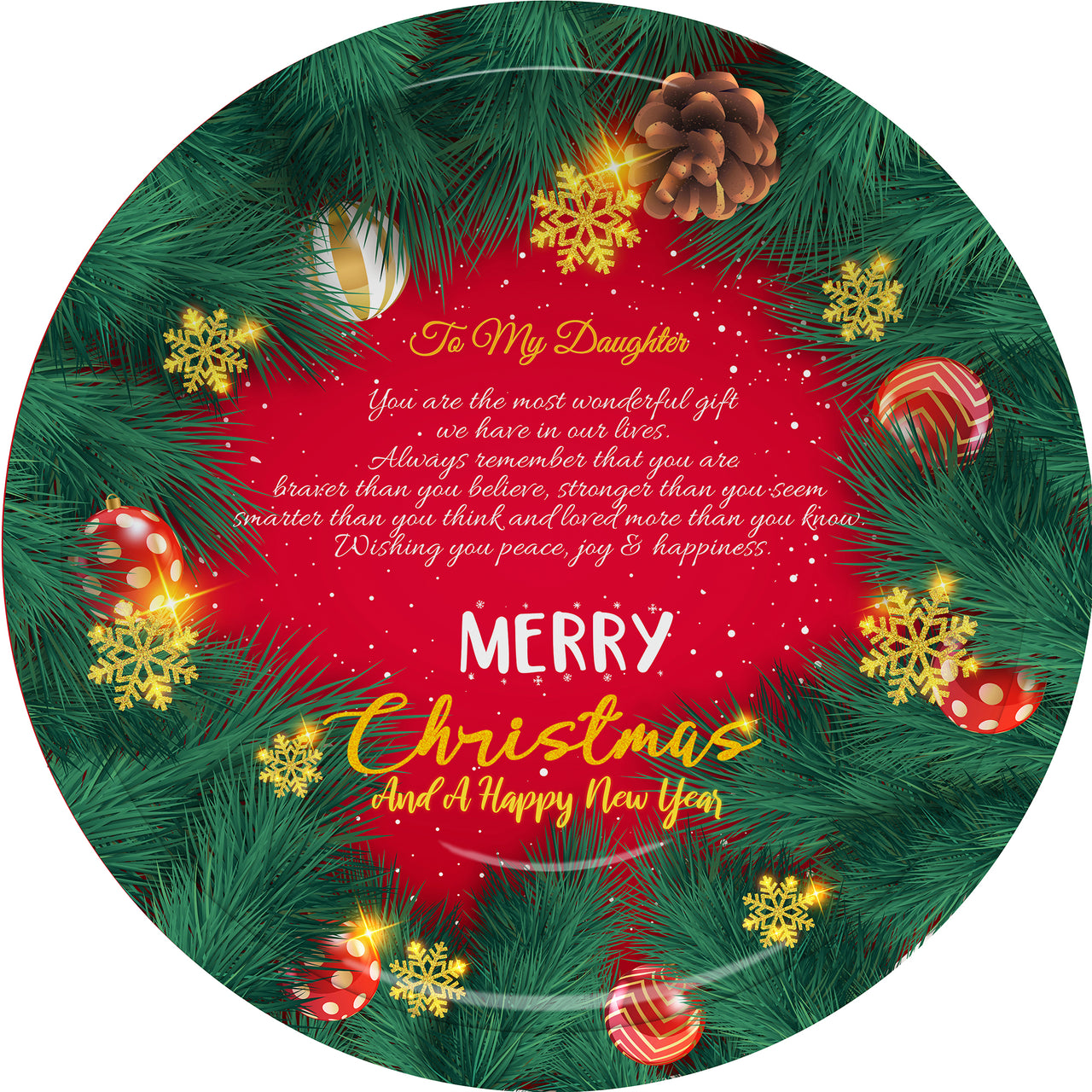 Christmas Plate - You are the most wonderful gift we have in our lives